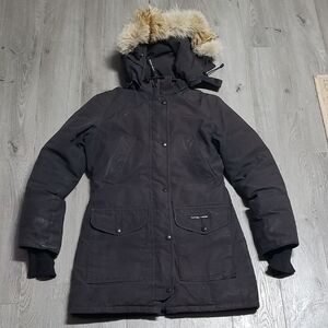 Canada Goose Black Parka with Fur Trim